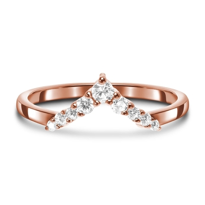 Cincin Pertunangan Berlian Selebriti Untuk Wanita, Perhiasan Berlian Asli 14K Mawar