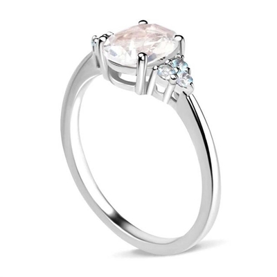 925 Sterling Silver Rainbow Moonstone Perhiasan Oval Cut Vintage Moonstone Cincin Pertunangan untuk Wanita