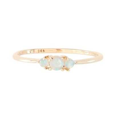 925 Sterling Silver 14 k Kuning Emas Disepuh Opal Rings Untuk Wanita Wanita Grosir Perhiasan Rings
