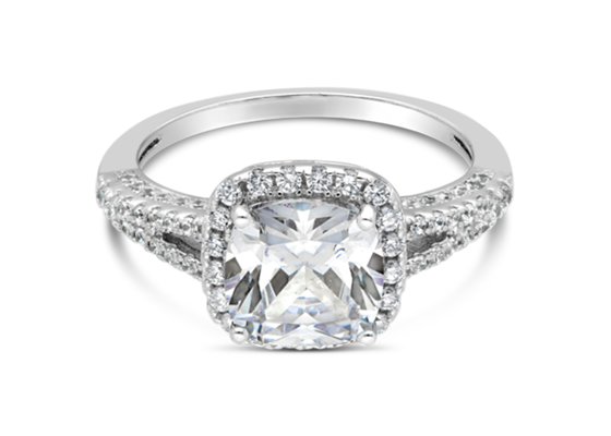 Cusion Cut 2.43ct 14K Solid Gold Jewellery, cincin pertunangan berlian mentah alami ODM