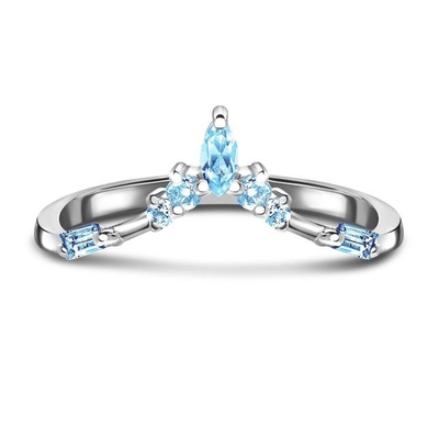 9K / 10K / 14K / 18K Natural Emerald Cut Diamond Engagement Ring Emas Putih