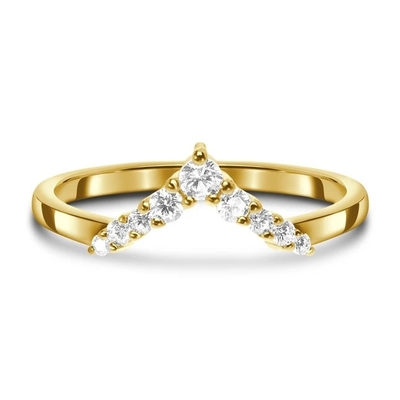 Cincin Pertunangan Berlian Selebriti Untuk Wanita, Perhiasan Berlian Asli 14K Mawar