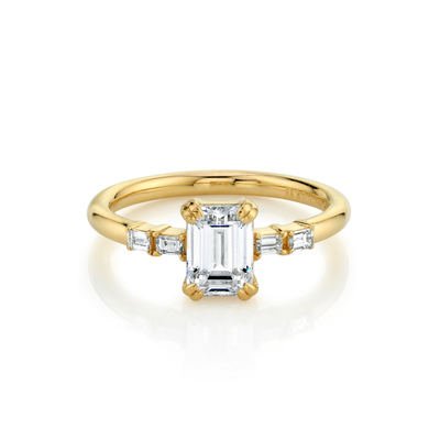 Emas murni Pernikahan Cincin Berlian Alami Pernikahan Padat 14 k/18 k Emas Pernikahan Cincin Nyata Cincin Berlian