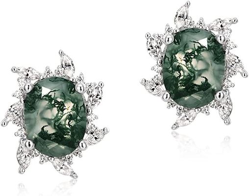 925 Sterling Silver Bentuk Marquise Jade Aventurine Daun Terbuka Cincin Daun Zaitun Cincin Perhiasan Buatan Tangan Hadiah Unik untuk Wo