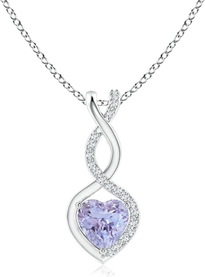 3.12 Karat Asli Tanzanite Dan Topaz Putih 3 Piece Kalung 925 Sterling Silver