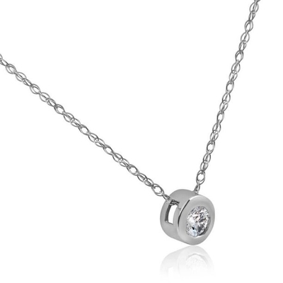Imperial 1/6Ct TDW Berlian 10k Mawar Emas Berlian Bulat Halo Liontin Kalung