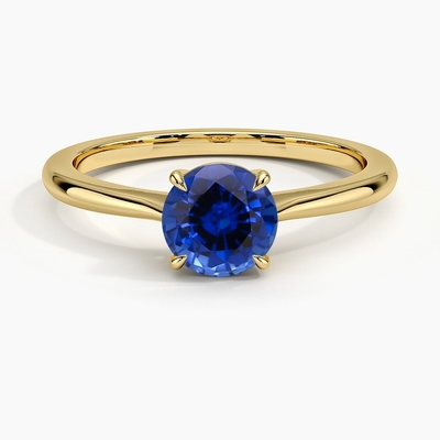 Blue Oval Lab Membuat Cincin Lima Batu Safir dan Berlian Dengan Perak