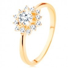 Cincin Pertunangan Berlian Willow (1/8 Ct. Tw.) Dengan Emas 9K