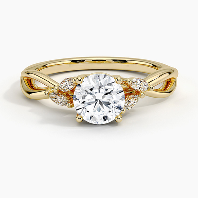 Cincin Pertunangan Berlian Willow (1/8 Ct. Tw.) Dengan Emas 9K