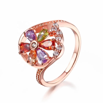 Garnet Morganite Peridot Crystal Zircon Set Anting-Anting Kalung Liontin Cincin