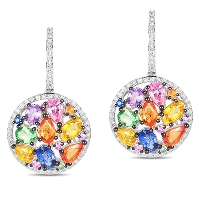 Garnet Morganite Peridot Crystal Zircon Set Anting-Anting Kalung Liontin Cincin