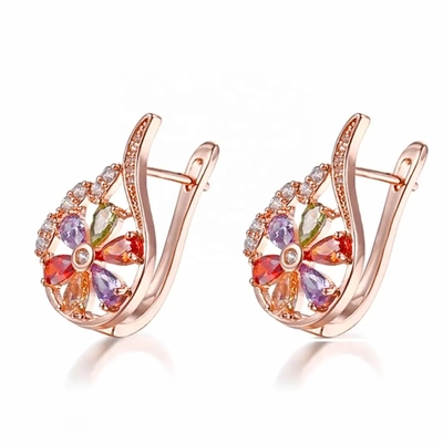 Grosir 925 Sterling Silver Rainbow CZ Baguette Batu Cincin Multicolor Zirkon Cincin Untuk Perhiasan Pesta