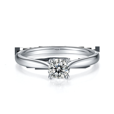 925 Sterling Silver Perhiasan Berlian Moissanite Cincin Pertunangan Janji Cincin untuk Wanita