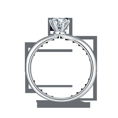 Grosir Moissanite Perhiasan 925 Sterling Silver Pernikahan Pertunangan Berlian Moissanite Cincin
