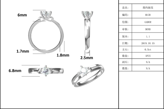 White Square Moissanite Dan Sapphire Platineve Berlian Perhiasan Wanita Cincin Dengan Silver1.94CTW