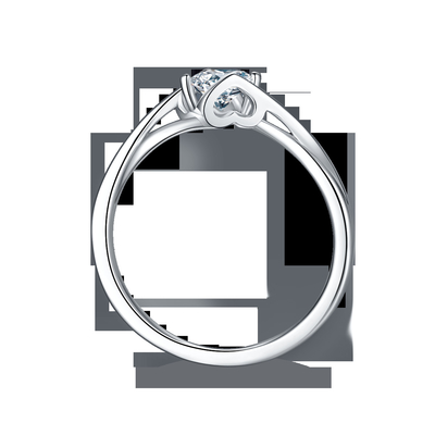 Wanita 3 Karat Alami Moissanite Cincin Batu Permata Pernikahan Janji Pertunangan