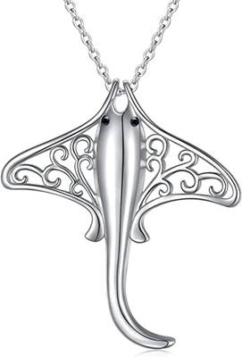 Dipoles 925 Sterling Silver Octopus Sea Life Pendant Kalung