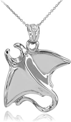 Halus 925 Sterling Silver Sting Ray Bead Charms Pendant Kalung