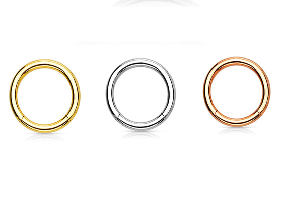 Helix Piercing 14K Gold Clicker Untuk Tragus Tulang Rawan 16g-40g
