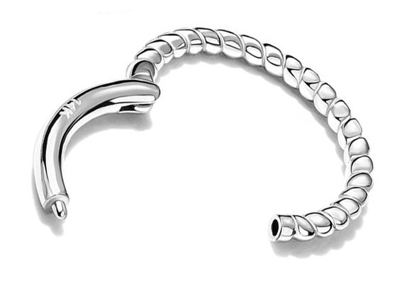 Twisted Rope 14k Gold Nose Ring 18G, Clicker Tindik Hidung untuk Hadiah