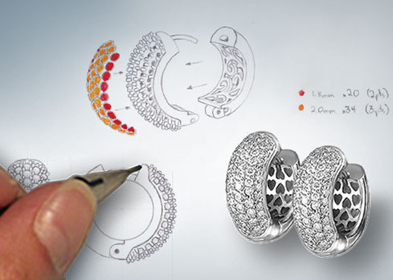 Two Tone 0.80ct Semi Mount Jewelry Ring 14K Bahan Emas ODM Untuk Pertunangan