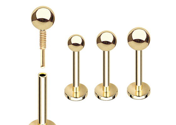 OEM 14k Gold Cartilage Earrings, Body Piercing Earring 5mm 8mm 10mm Panjang