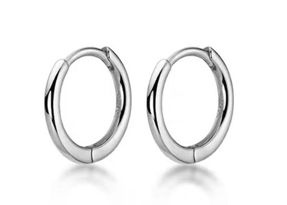 Sexy Helix 14k Gold Hoop Earrings ODM Untuk Wanita Dimensi 1.2mm × 10mm