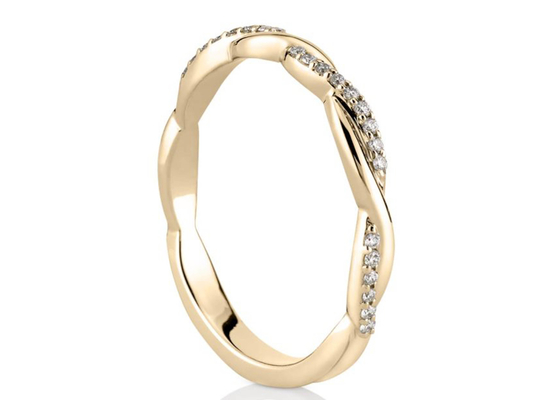 14K Emas Putih Cincin Perhiasan Berlian Asli 0.3ct Round Cut ODM Untuk Pertunangan