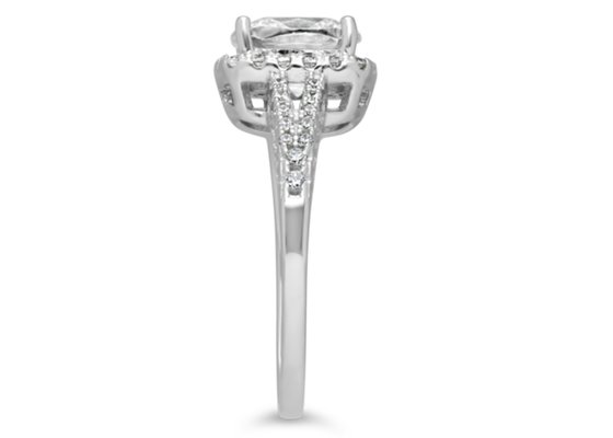 Cusion Cut 2.43ct 14K Solid Gold Jewellery, cincin pertunangan berlian mentah alami ODM