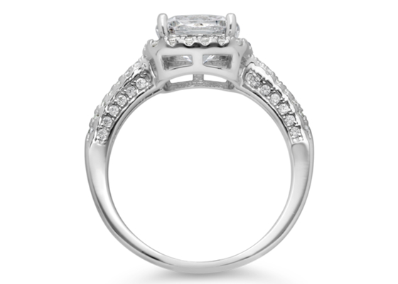 Cusion Cut 2.43ct 14K Solid Gold Jewellery, cincin pertunangan berlian mentah alami ODM