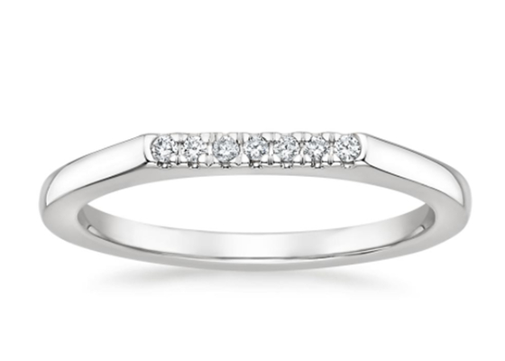 1.3mm 0.07carat 925 Sterling Silver Cincin Pertunangan Moissanite untuk Wanita