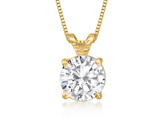 1.20 Karat 14K Kalung Emas Bahan Emas Kuning OEM Untuk Ulang Tahun